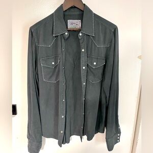 Western button shirt slim